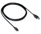 Preview: DINIC USB Kabel Micro B Stecker auf USB A Stecker, schwarz, DINIC Polybag, 1m